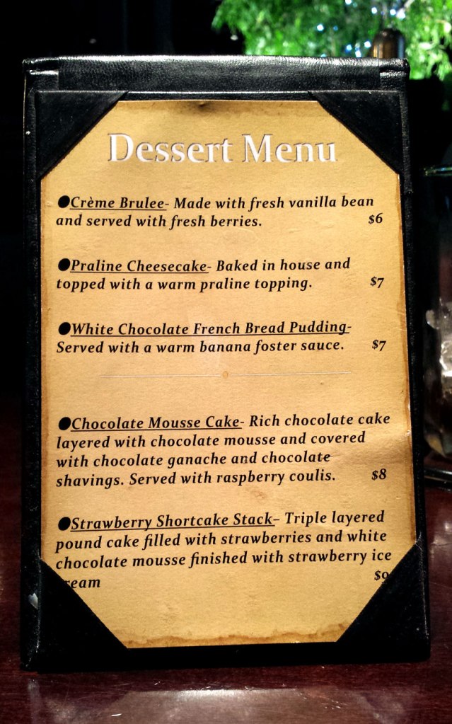 Here are the desserts!