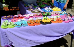 Flip-flops from Creations by Dianne Kaye. Look at all the colors!