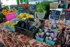 Eggplant and squash from the Poche family.